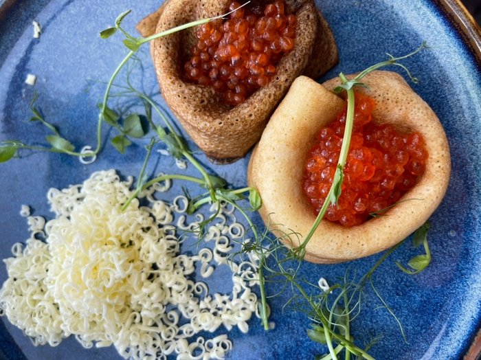 Блины с икрой